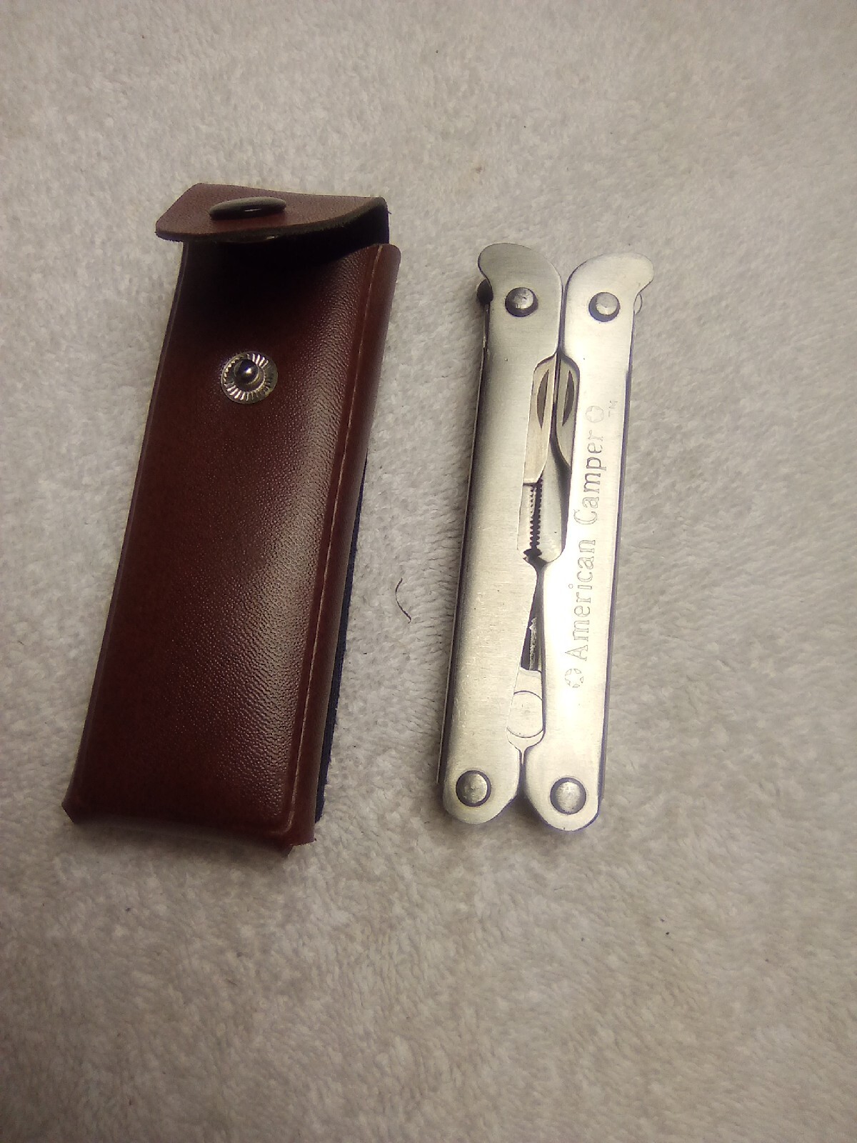 AMERICAN CAMPER Multi Tool Stainless Steel with Sheath Case 10 Tools Pliers
