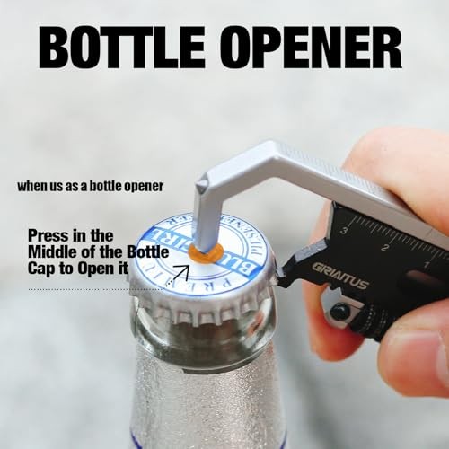 Small Multitool Wrench 9 in 1 Pocket Adjustable Wrench for Screw with Mini Pry