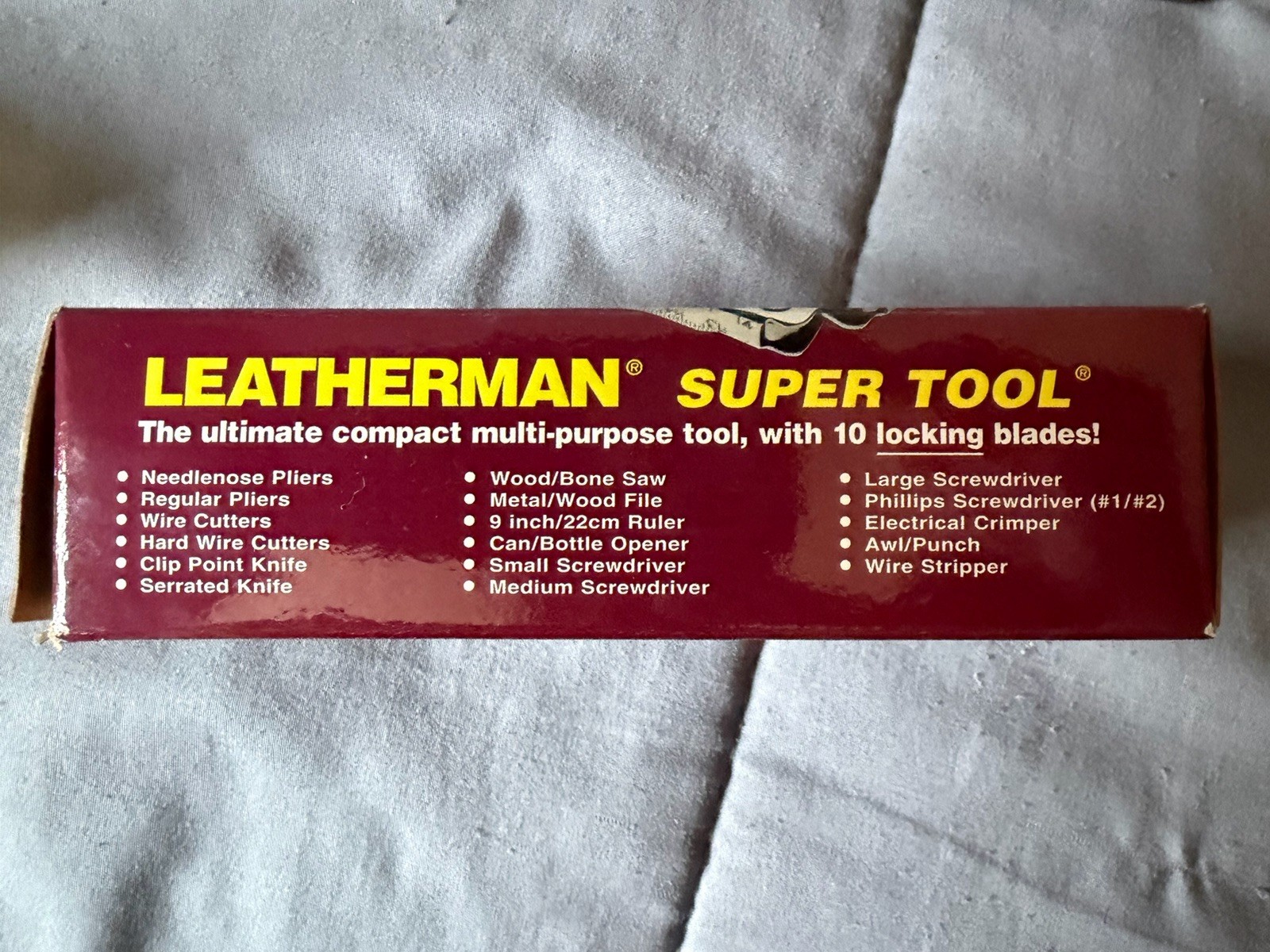 Original Leatherman Super Tool 1997 with Box, papers, Nylon Sheath Never Used