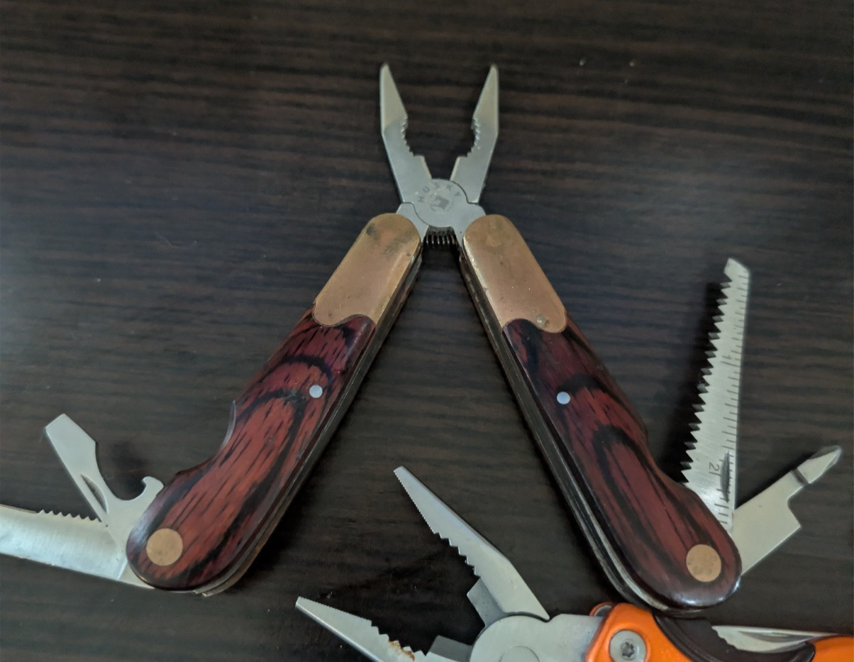 Lot of 5 Multi Tools Craftsman COAST Husky Pliers Knife Saw Screwdriver EDC