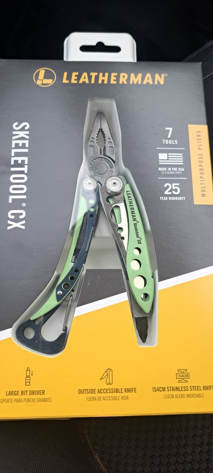 Authentic Leatherman Skeletool CX Multi-Tool _Color: Verdant !!! 25 year factory