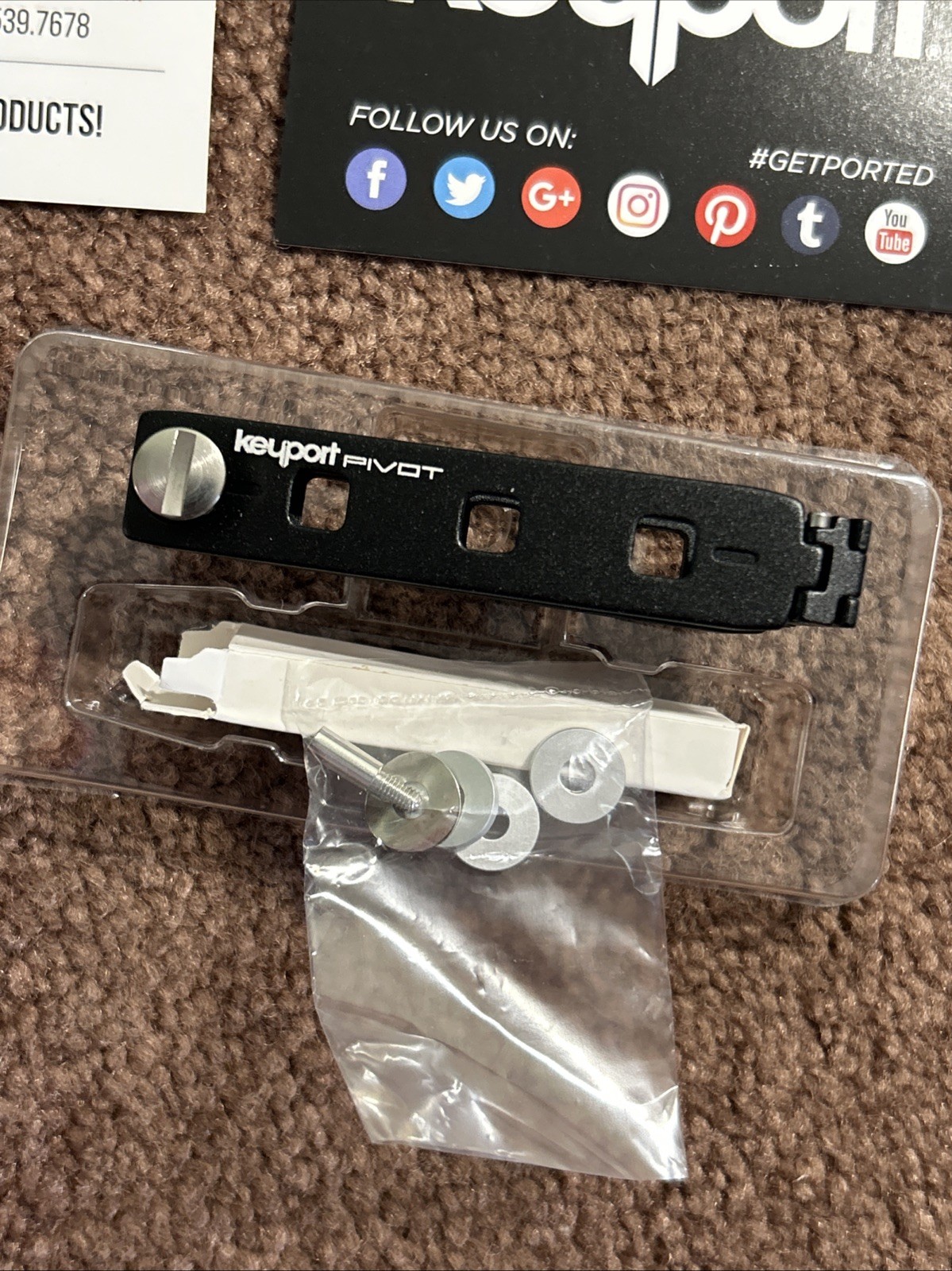 Keyport Pivot 1.0 Minimalist Key Organizer Aluminum Black New Open Box