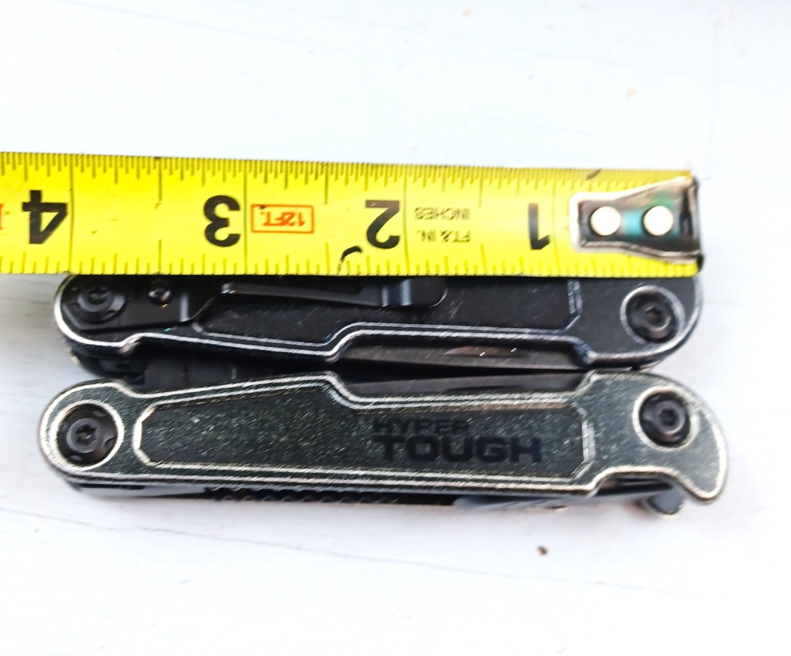 Hyper Tough Multitool Folding Pliers Pocket Tool Stainless Steel Belt Clip