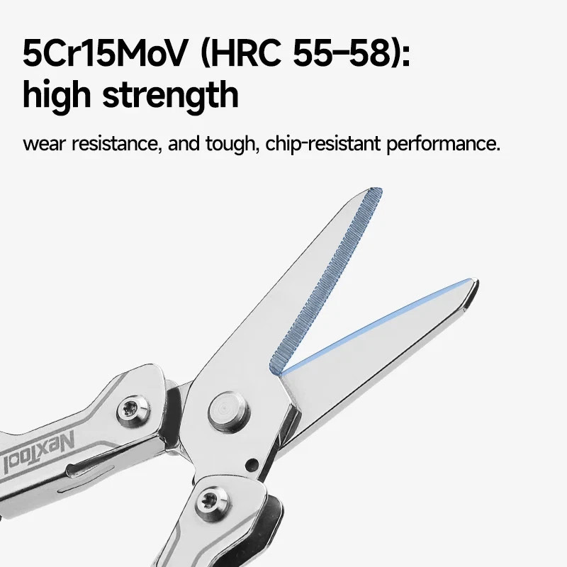 NexTool 8-in-1 Mini Multitool Scissors S0 Pocket EDC Camping Survival Tool