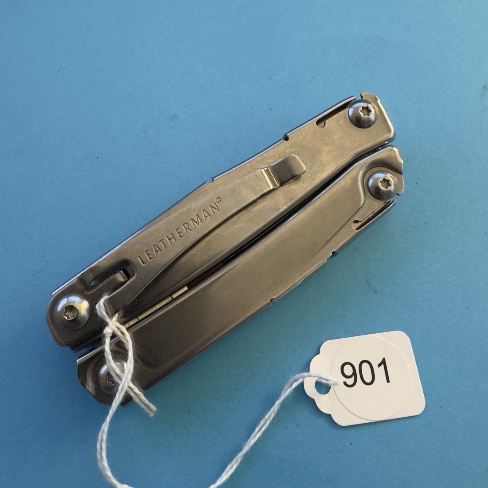 Leatherman Rev Plier Multi-Tool Pocket Clip Knife Stainless EDC #901
