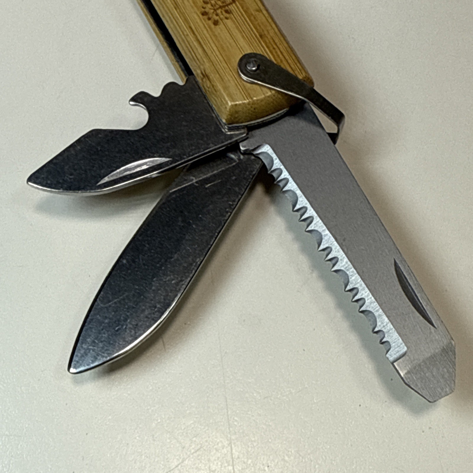 Wood and Stainless Hammer Tool 12-IN 1 Multi Tool Wood Handle