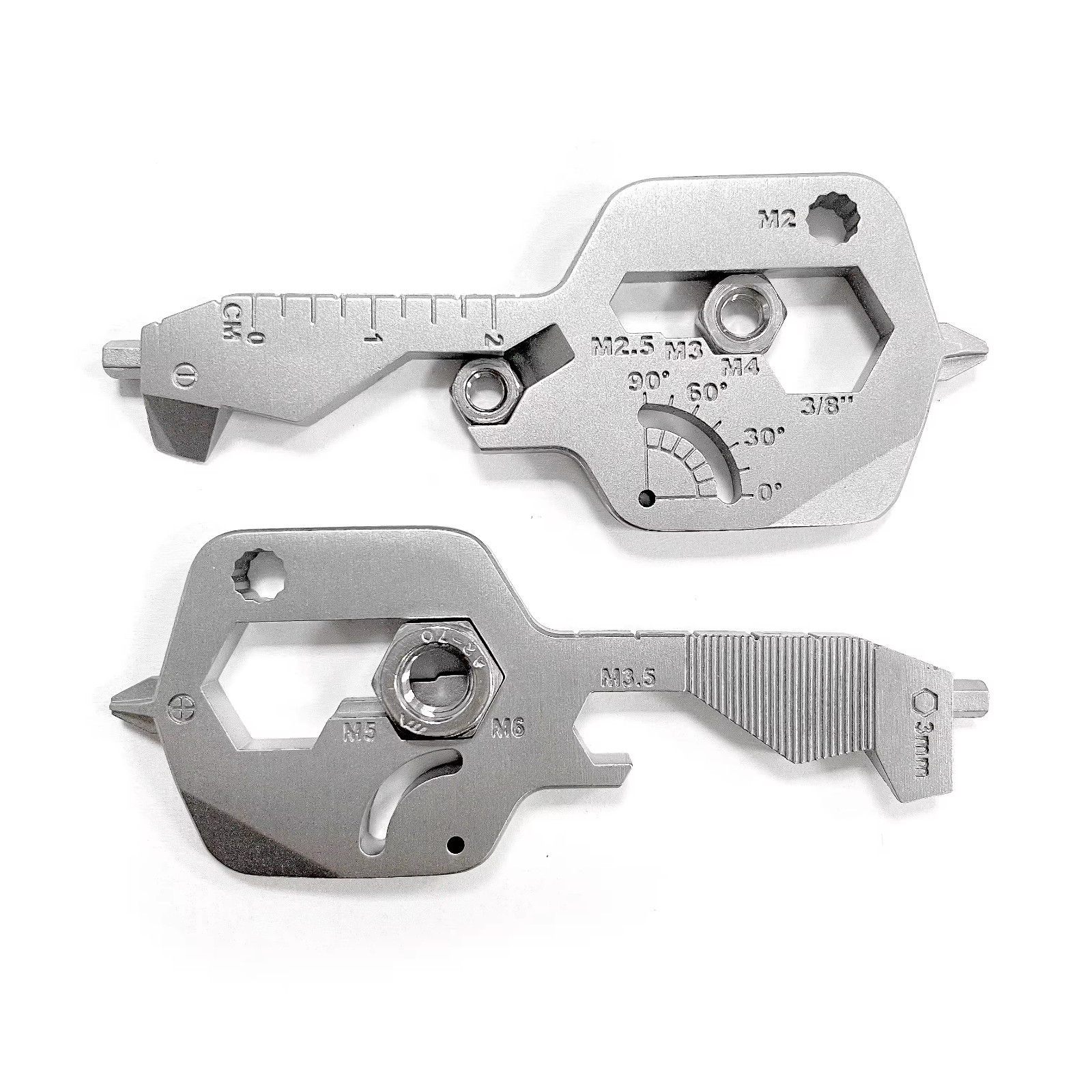 New Multi Tool Key Design 19 in 1 Custom Stainless Steel Key Chain Tools-