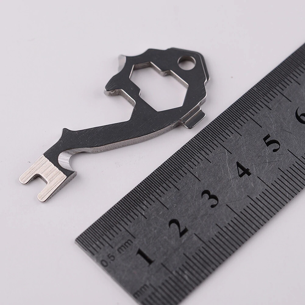 20in1 Keychain Multi Tool Crowbar Screwdriver Hex Wrench Carabiners Survival EDC