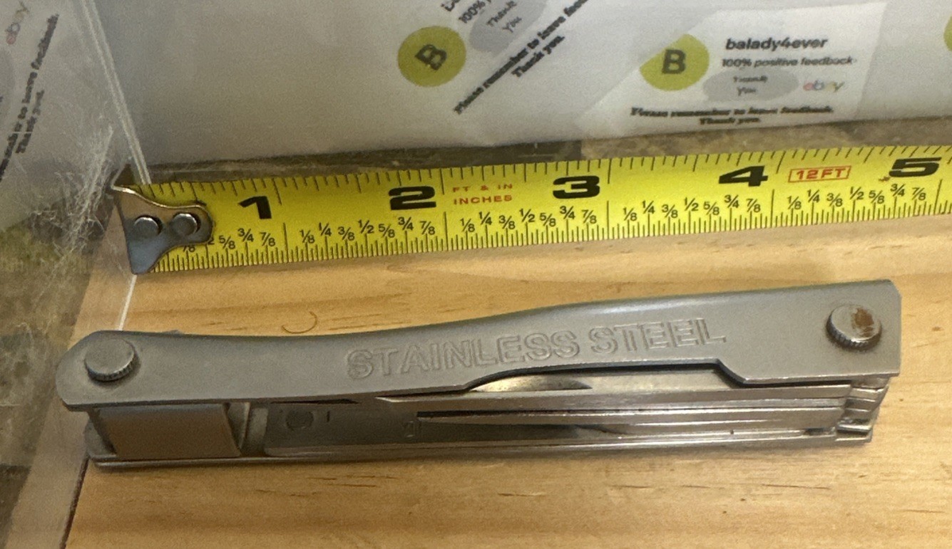 Stainless Steel Multi-tool Heavy Duty 4.5” Closed (2.75” Knife)