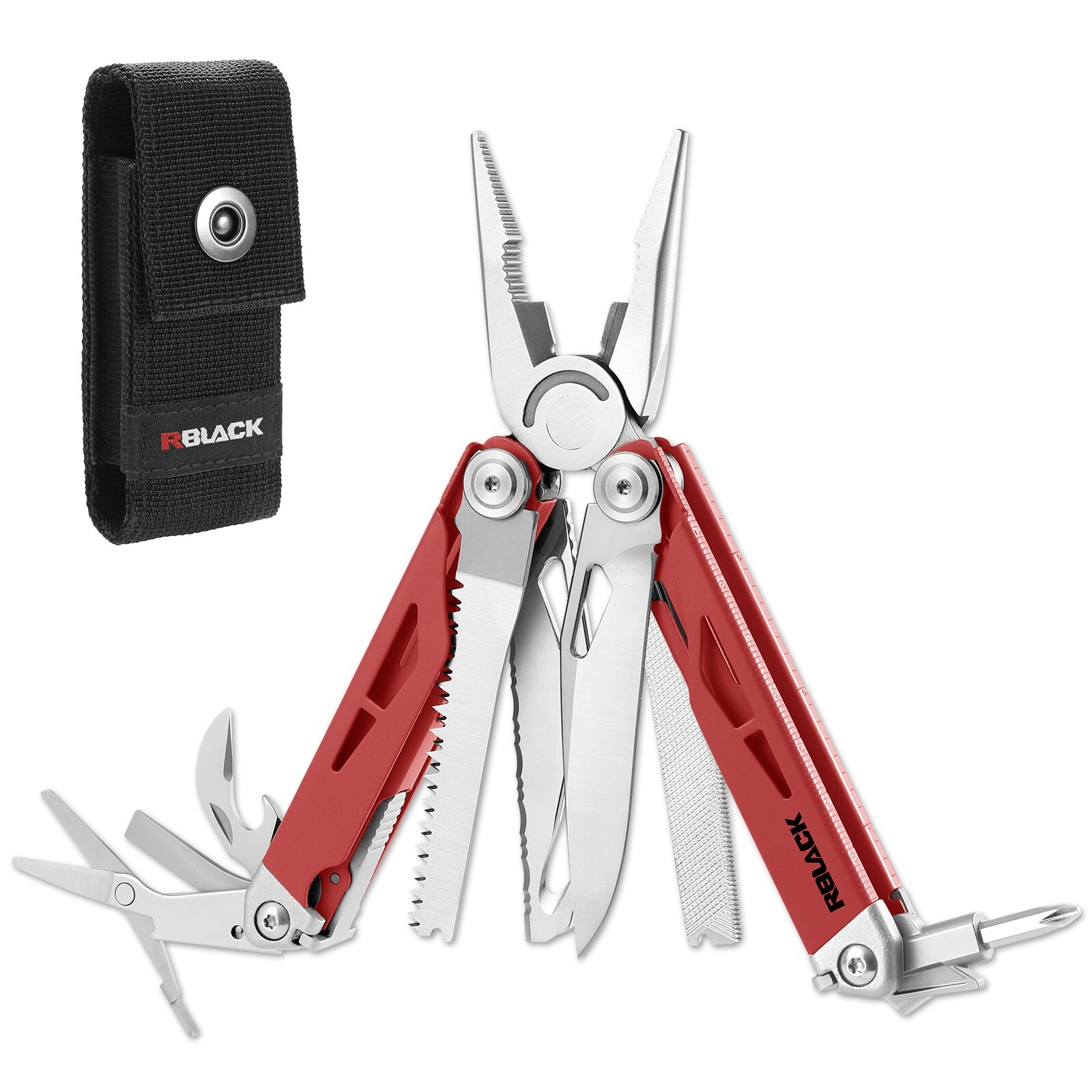 Rblack 21-in-1 Multitool Pliers Multi Tool Pliers with sheath Father’s Day Gift