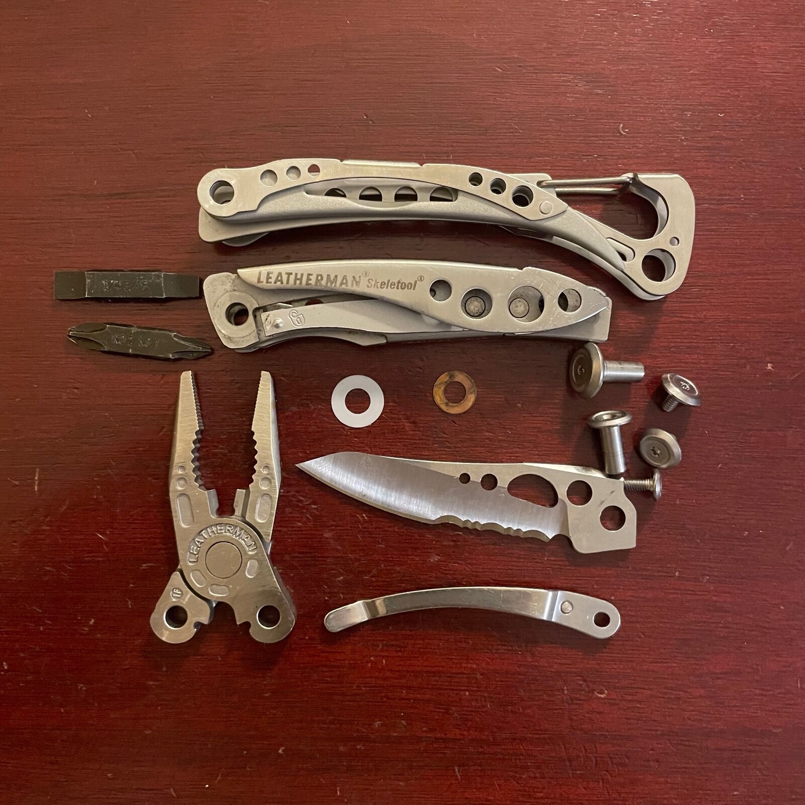 Parts from Stainless Leatherman SKELETOOL: One (1) part for Repair or Mod