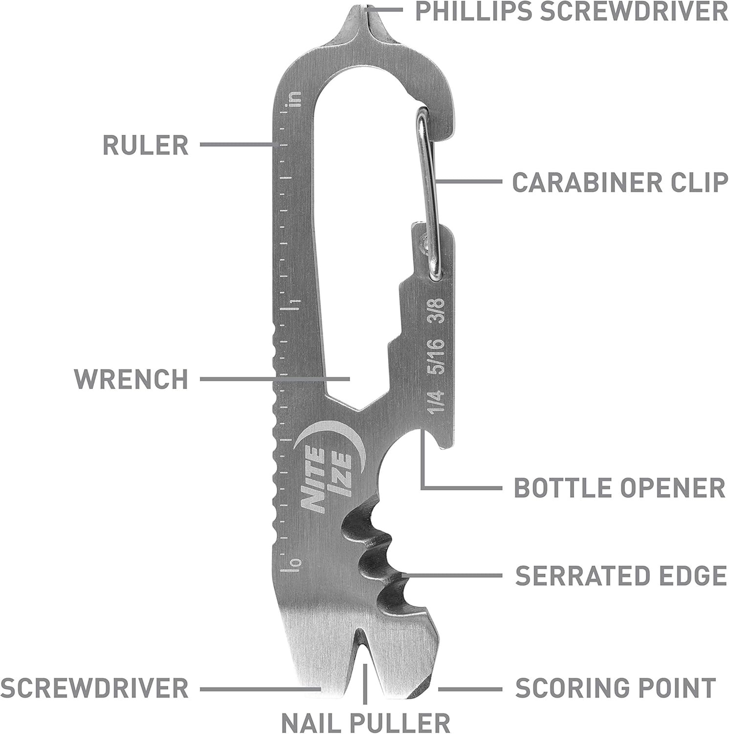 KMTSE-11-R3 Doohickey Keychain Multi Tool