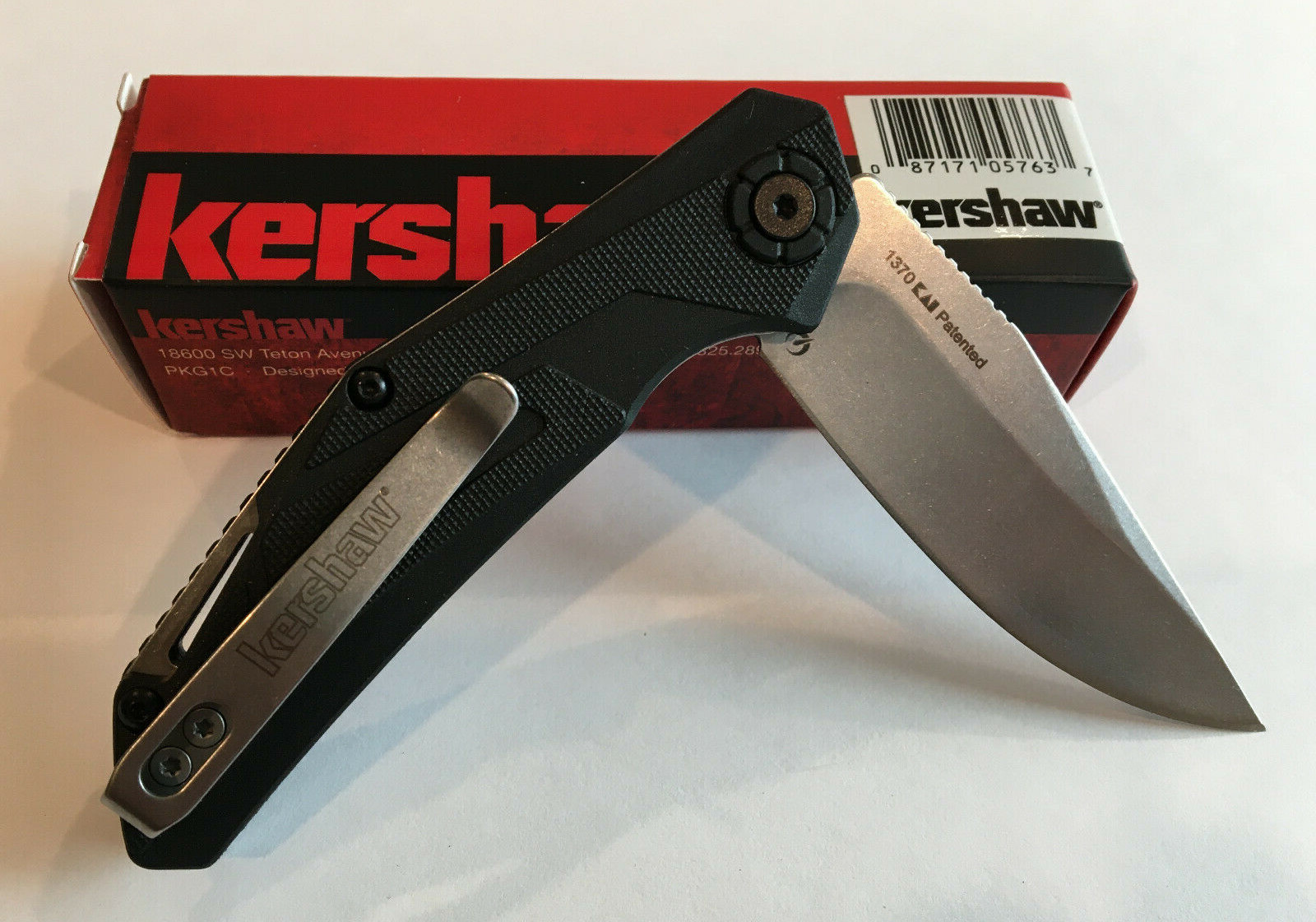 Kershaw Camshaft, 3″ Folding Knife/Assisted, Clip Point, Plain Edge, 1370