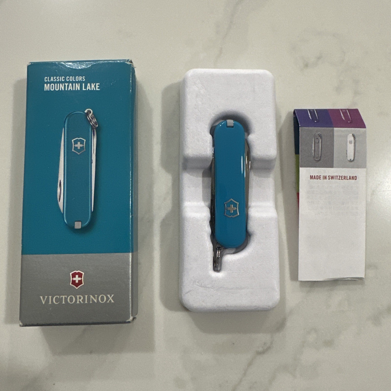 Victorinox Classic SD Traveler’s Factory Mountain Lake Knife – New