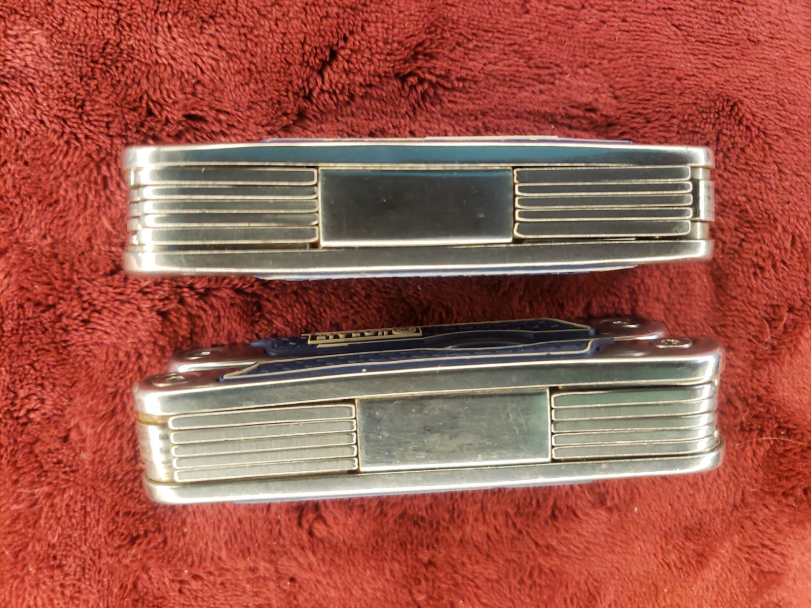 Lot of 2 Kobalt Blue Mini Multi Tool Knife