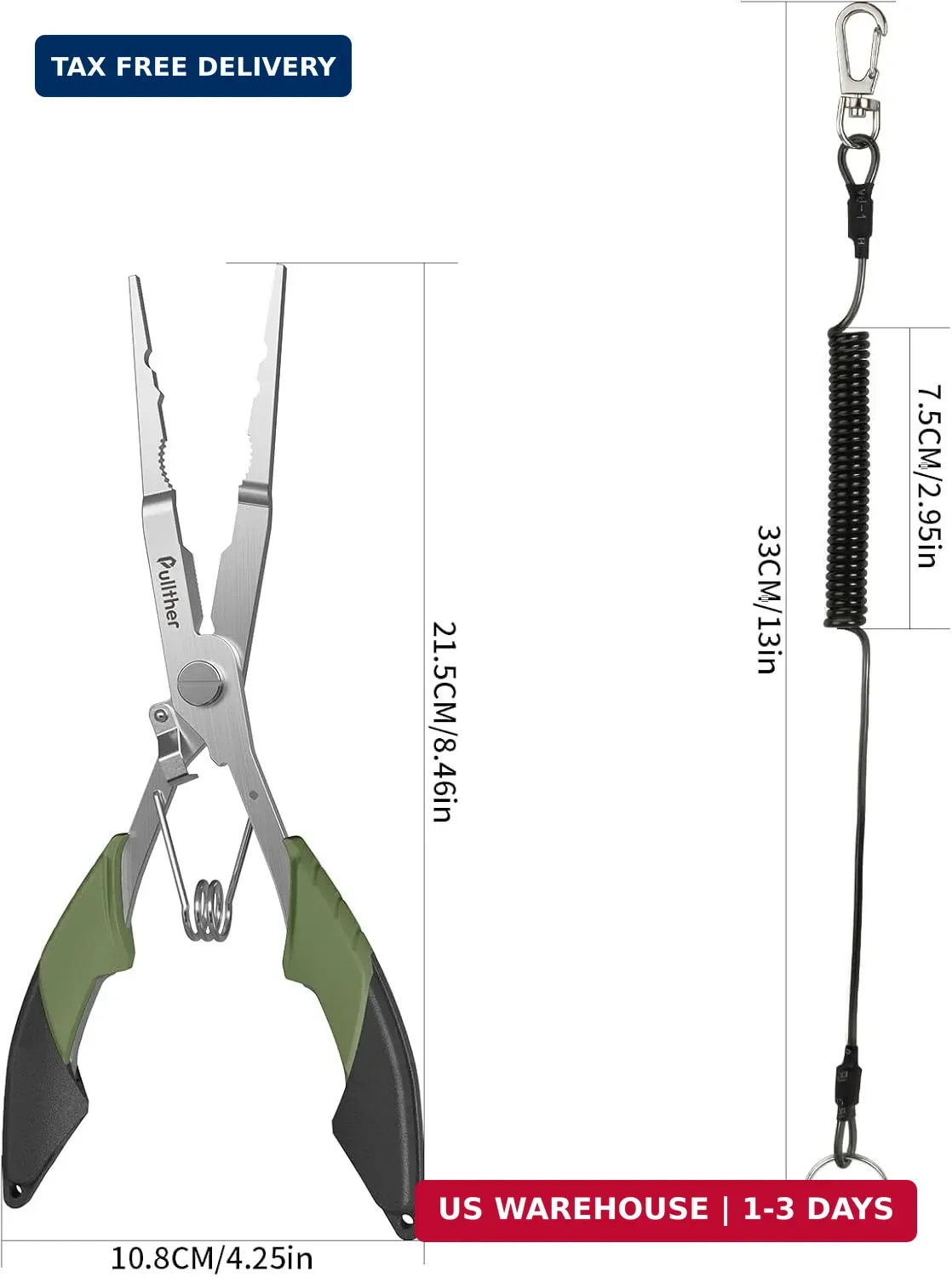 Fishing Gear,Hook Remover Fishing Pliers,Stainless Steel Fishing Tools,Multitool