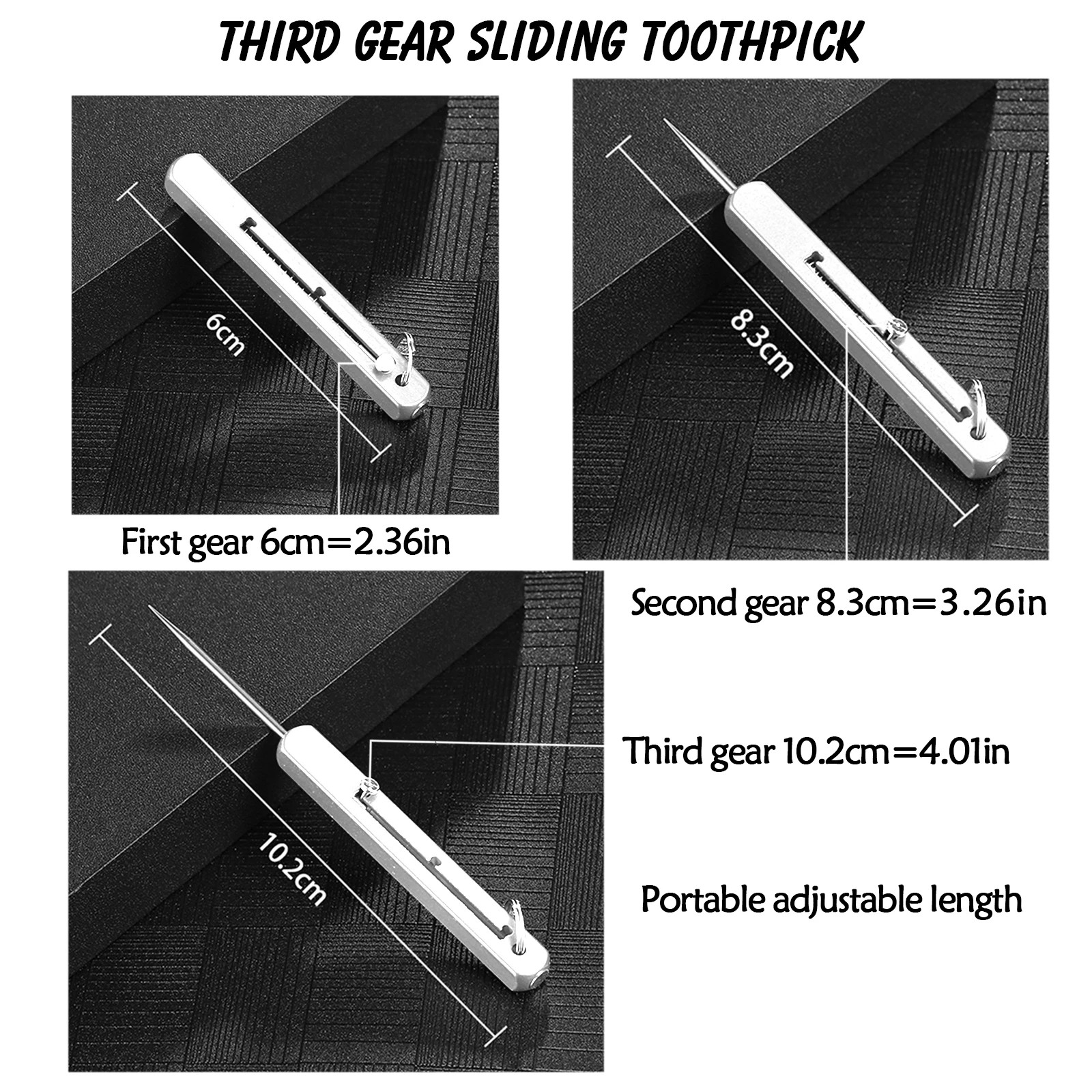 Portable Titanium Toothpicks Pocket Toothpick Metal Toothpick Holder Outdoor