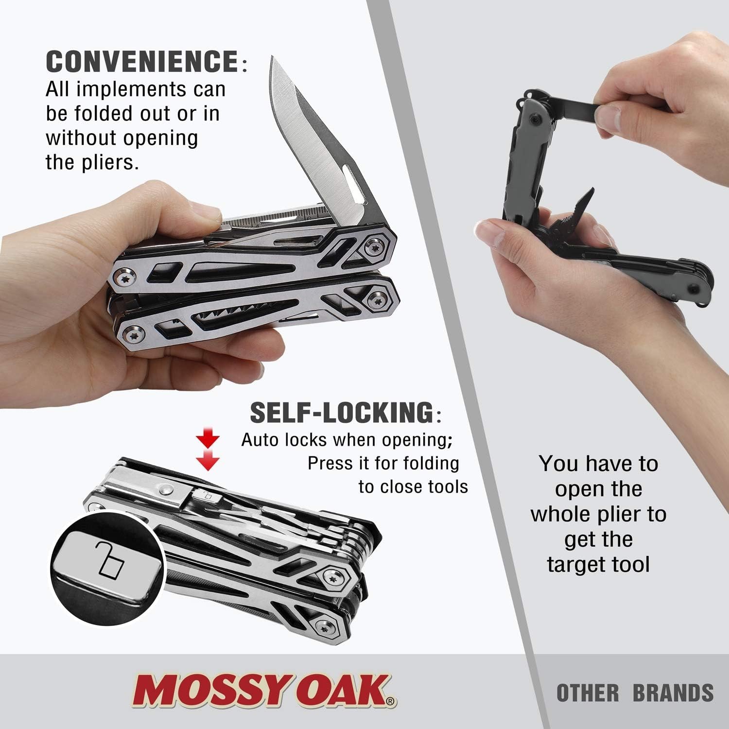 21-in-1 Stainless Steel Multitool with Sheath – Perfect for Outdoor Adventures