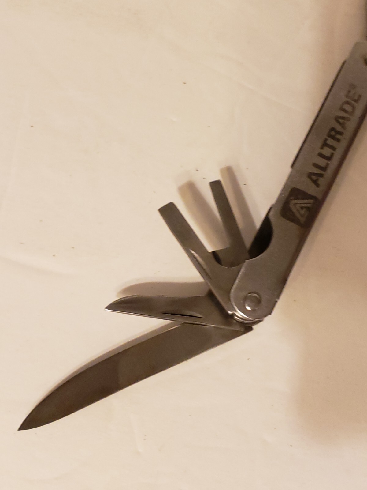 Alltrade Branded Folding Multi Tool With Sheath Pliers Knives Screw Driver Saw