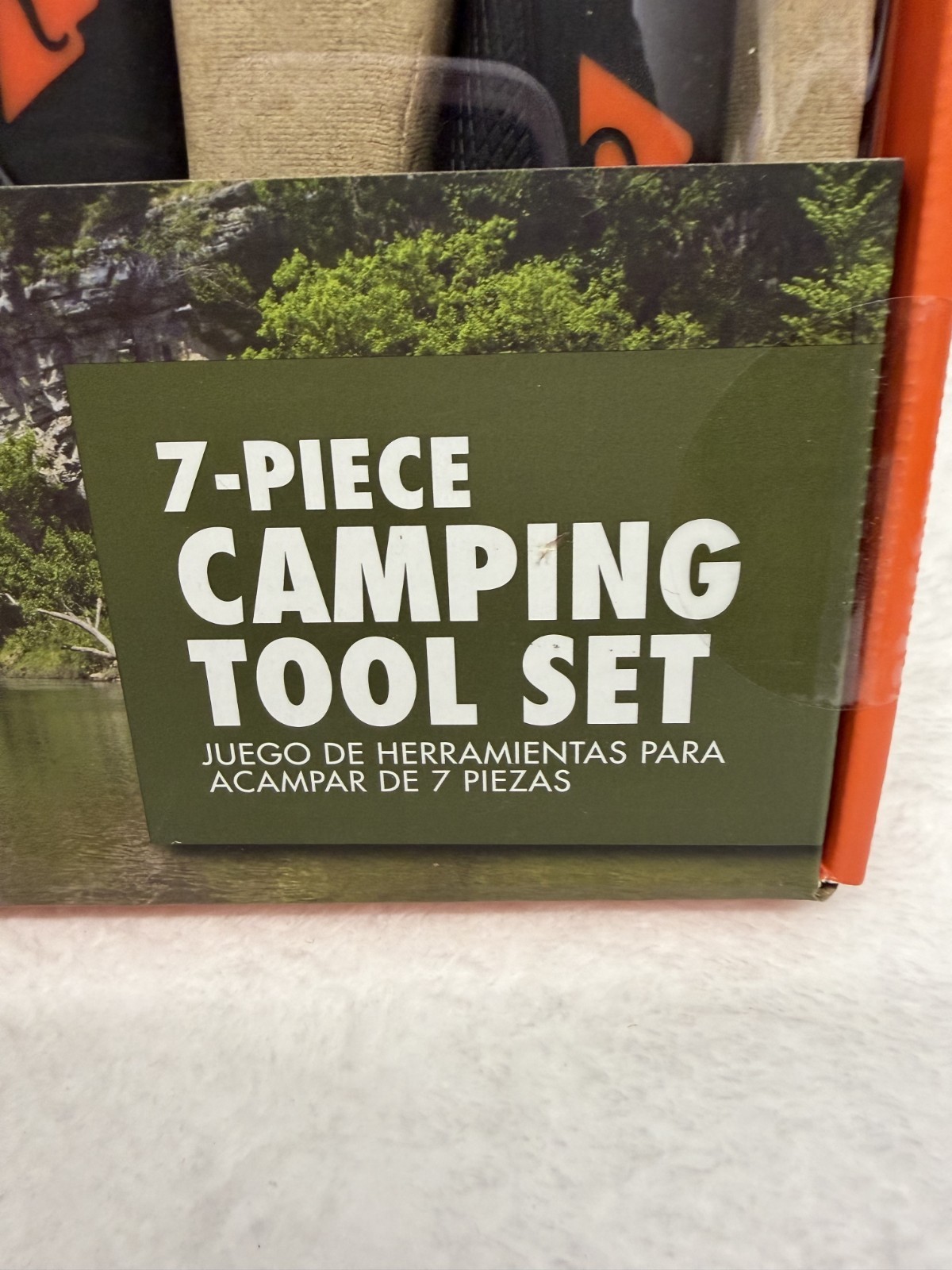 Ozark Trail 7 Piece Camping Tool Set Hatchet Saw Knife Flashlight New