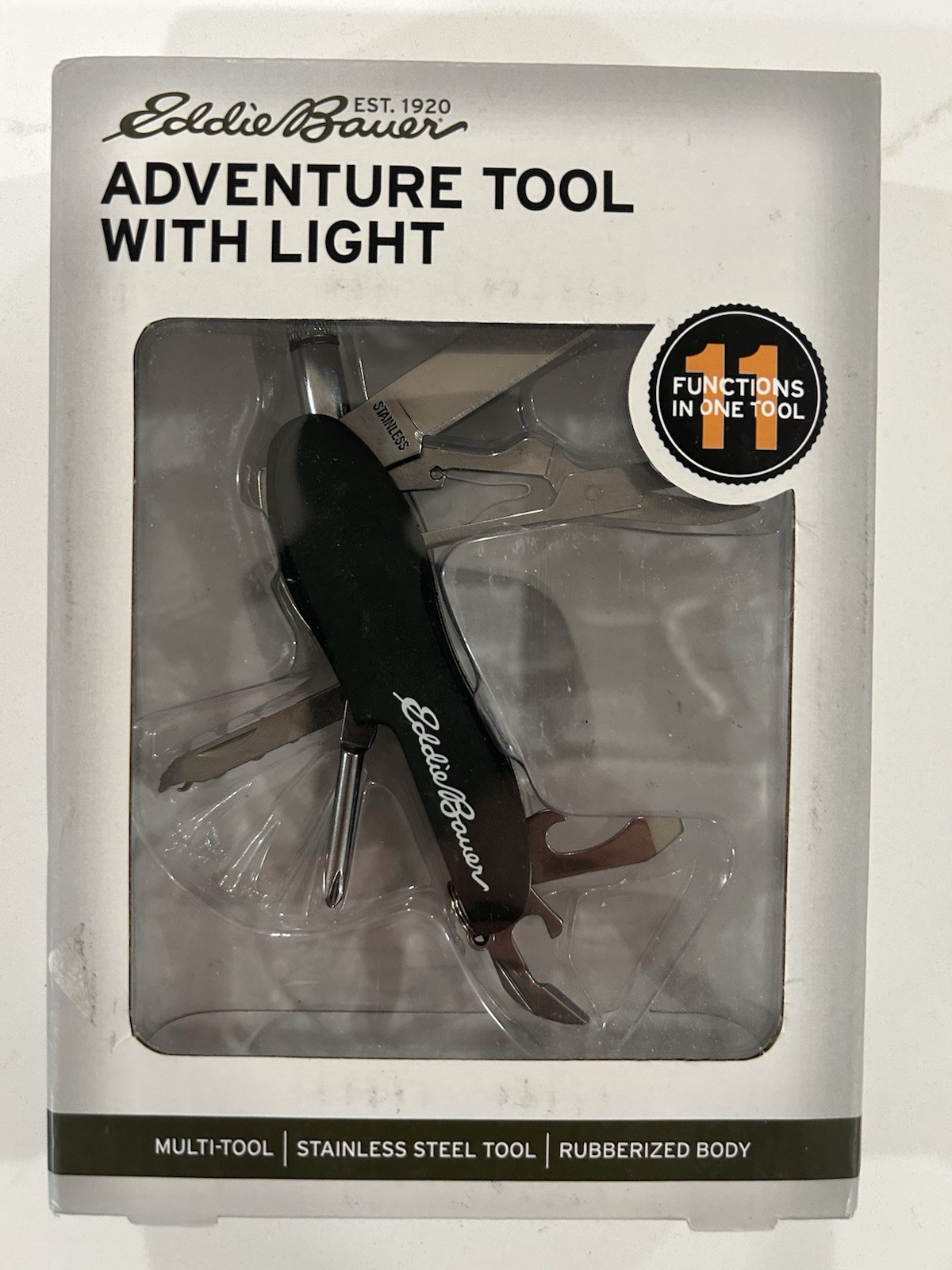 Eddie Bauer Adventure Tool With Light 11 Functions In One Tool