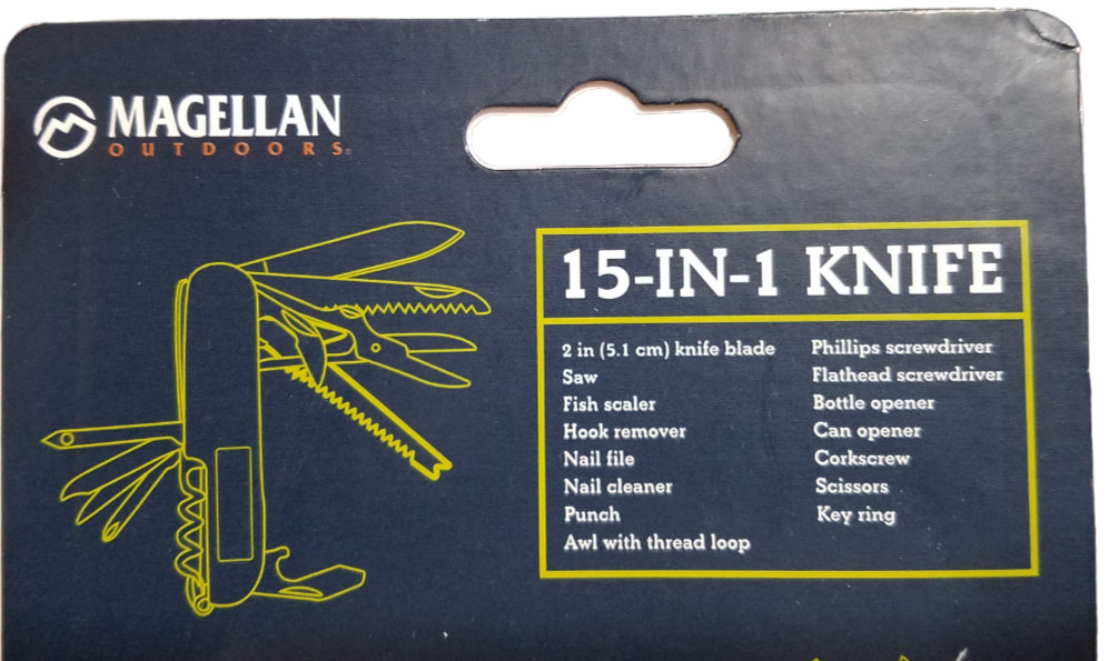 Magellan Outdoors 15-in-1 Utility Knife and 12-in-1 Multi-Tool Combo New