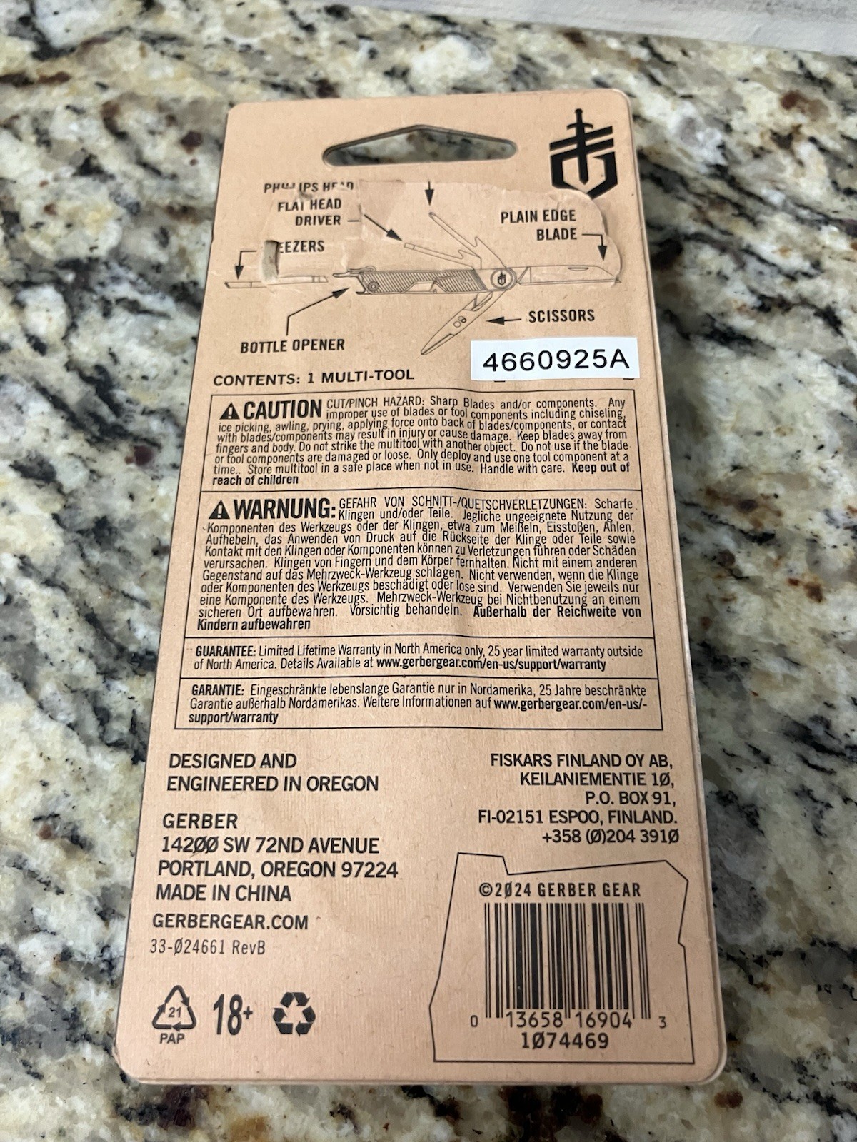 Genuine Gerber Armbar Mini Multi Tool Grey NEW UNOPENED – FAST SHIPPING! 📦📨🚚⚡