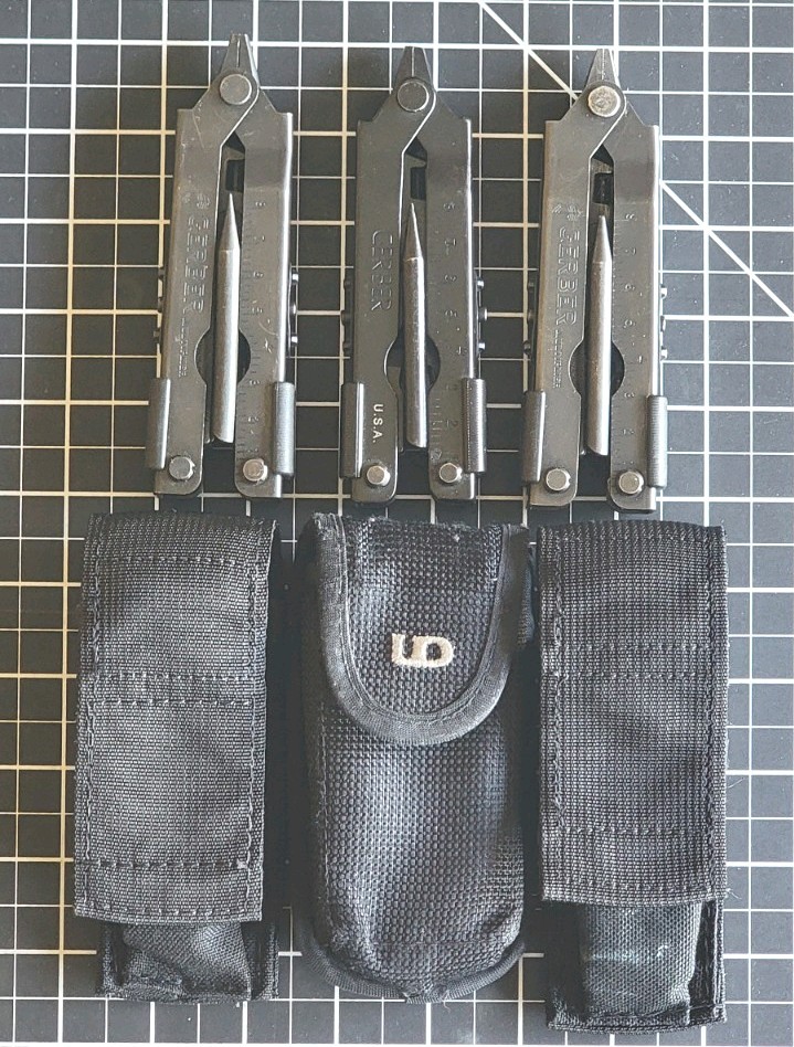 Gerber (3x) SPEC OPS/EOD Multi-Tool w/ Sheaths (Defects in pics/description)