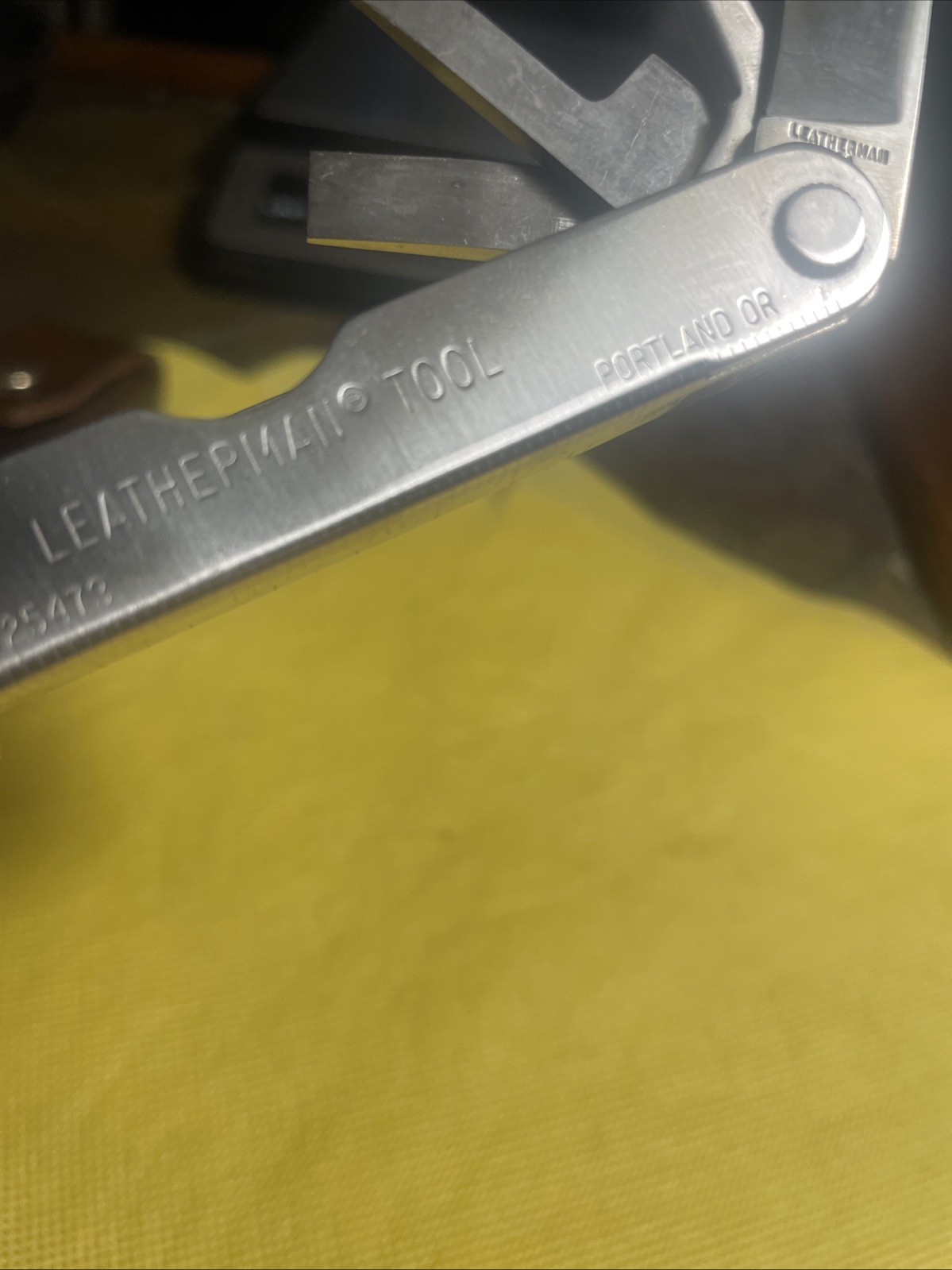Vintage Genuine Original Leatherman Multitool Brown Leather Sheath Portland OR