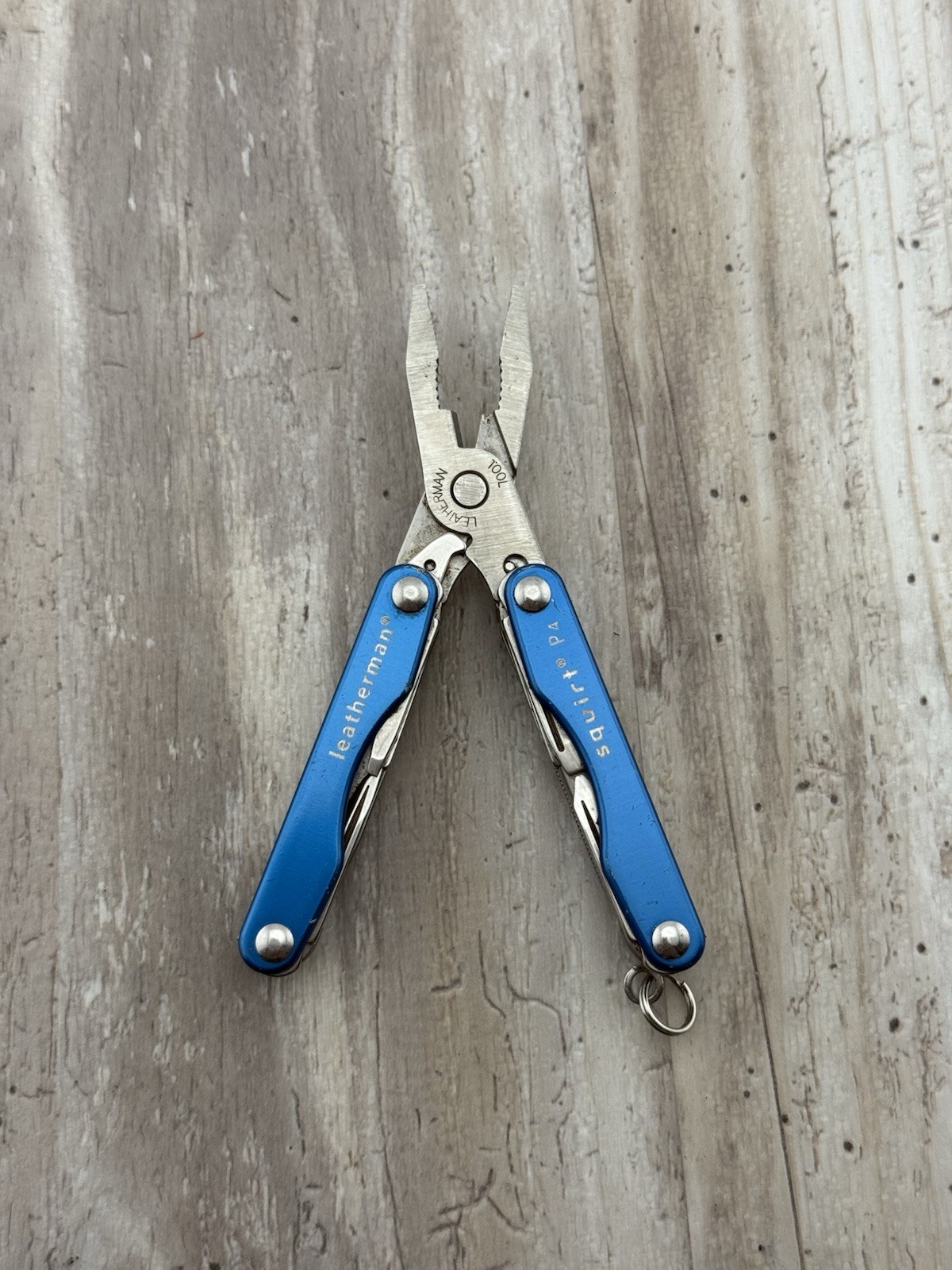 Leatherman Squirt P4 Multi-Tool, Key Ring, Retired, Blue