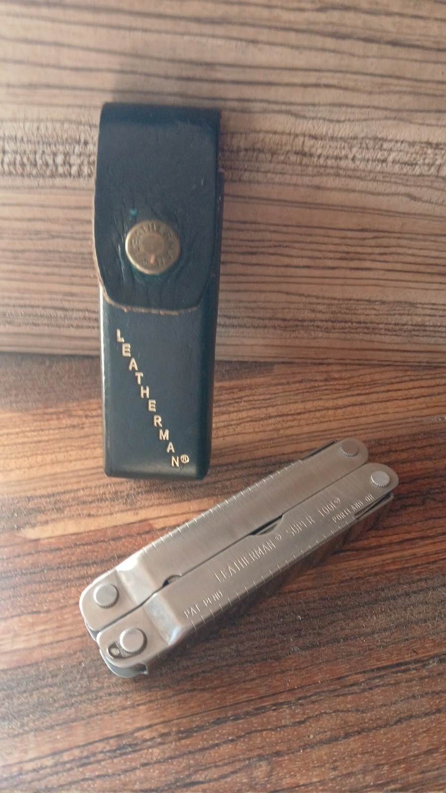 Vintage Genuine Original Leatherman Multitool Brown Leather Sheath Portland OR
