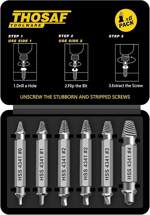 THOSAF Damaged Screw Extractor Set, Fathers Day Gifts for Men