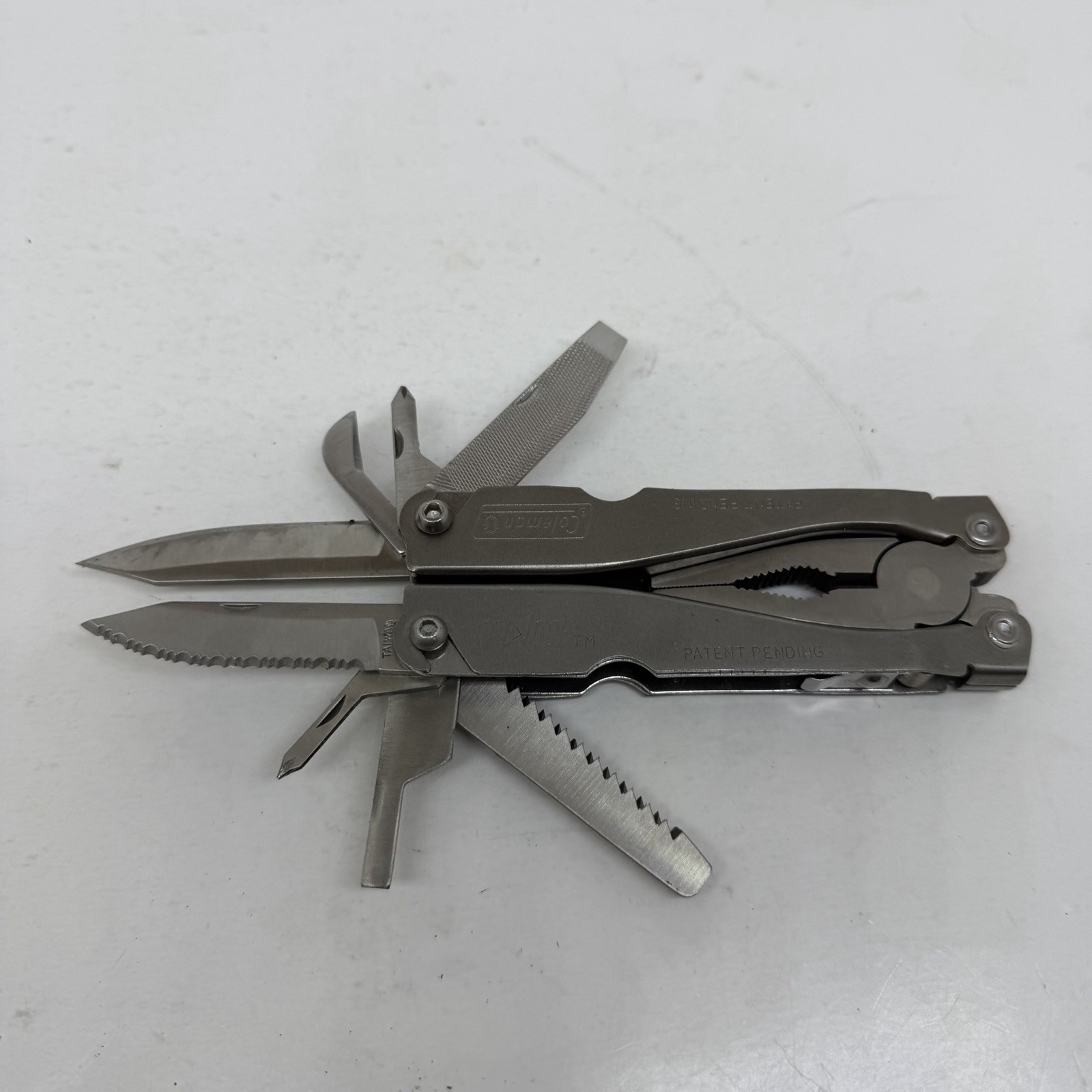 Coleman Pro Lock Folding Multi Tool Used Silver With Case READ