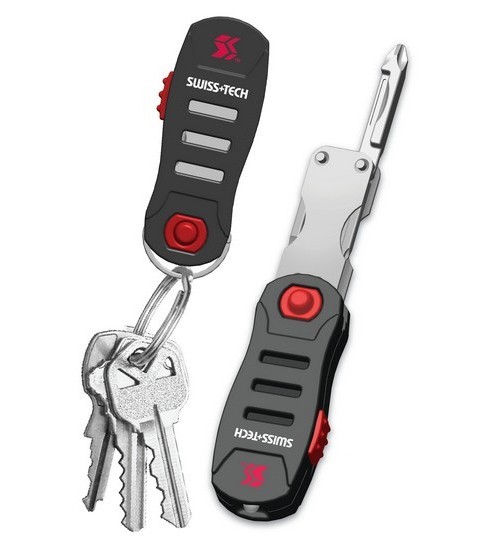 SWISS+TECH Transformer 6-in-1 Folding Screwdriver Set Tool LED Flashlight 11300