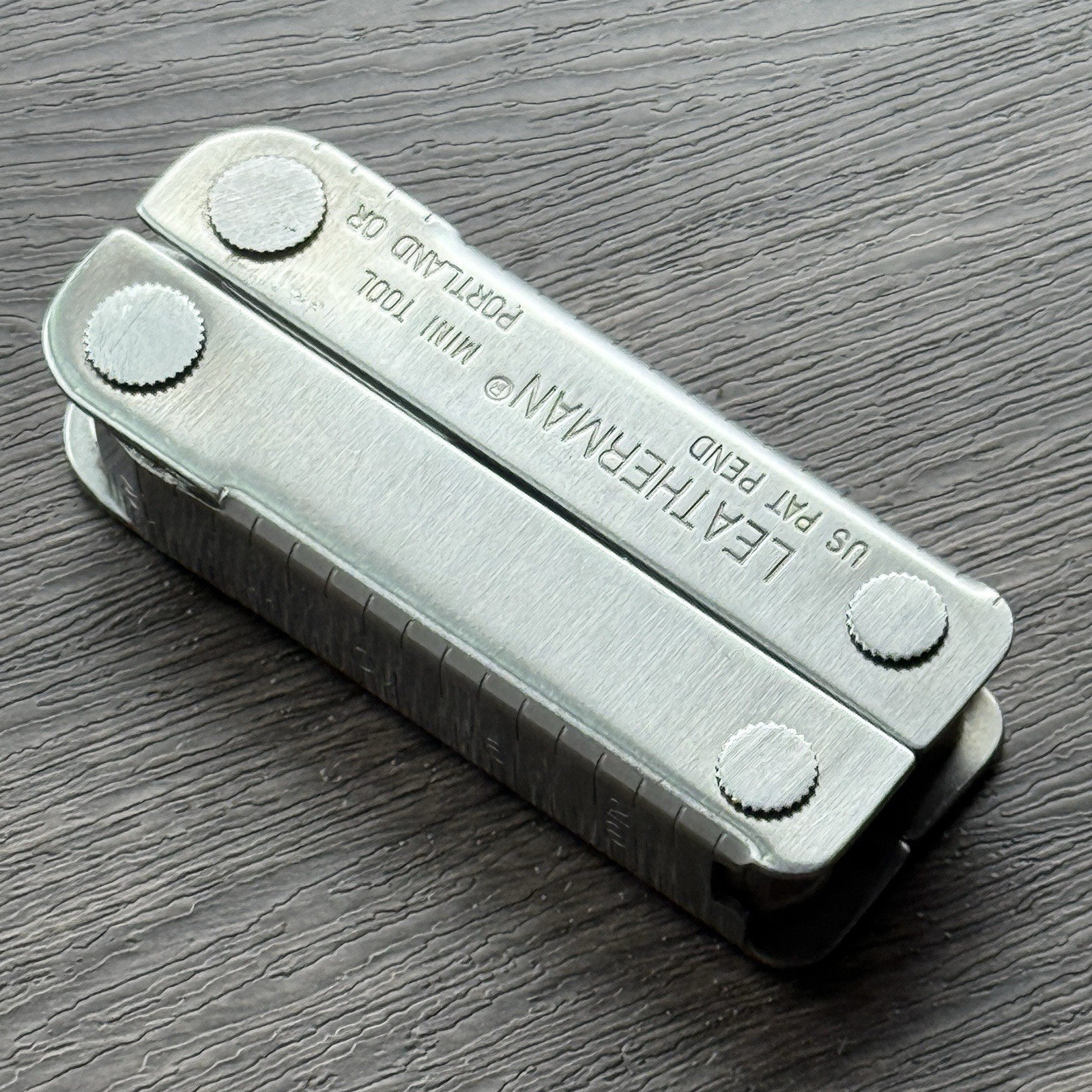 Leatherman MINI TOOL multitool. Variant w/US PAT PEND on Both Sides