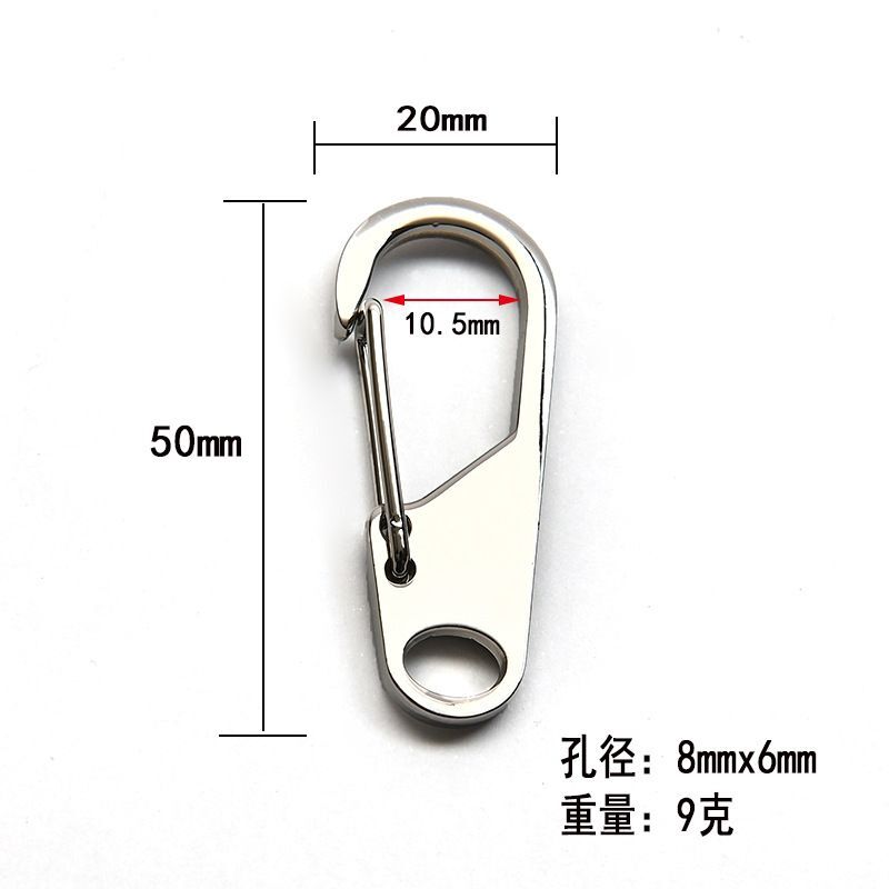 Keychain Stainless Steel-Square Shape Silver Outdoor EDC Multitool Bottle Opener
