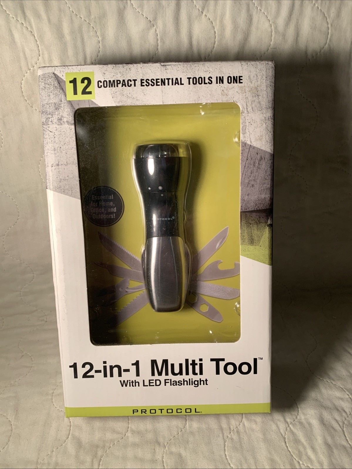 NEW PROTOCOL 12-IN-1 MULTI TOOL WITH LED FLASHLIGHT Item #1860