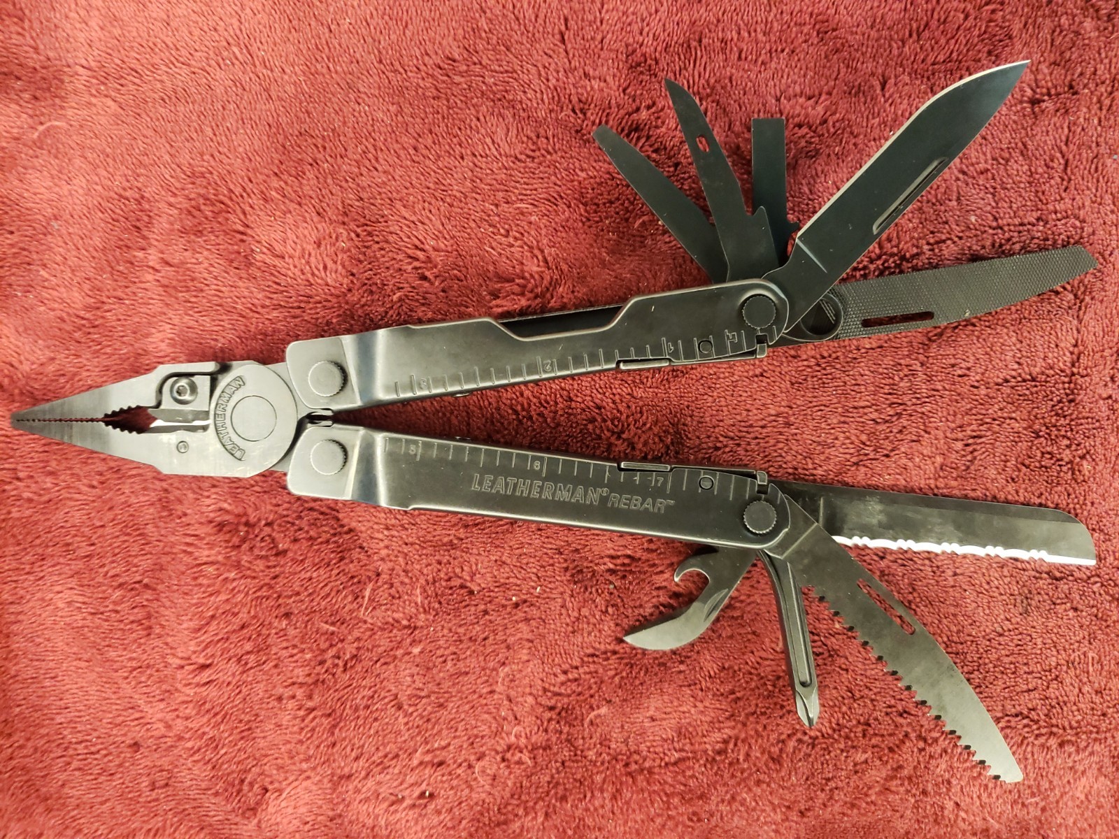 🔪 Leatherman Black Rebar Multi Tool Factory Serviced