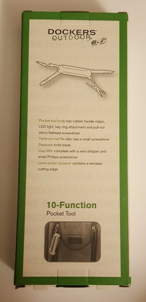 Dockers Outdoors 10-Function Pocket Tool Survival Multi-tool Contains Many Tools