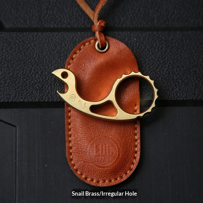 EDC Snail Tactical Multifunctional Tool/Pendant Titanium/Red copper/Brass