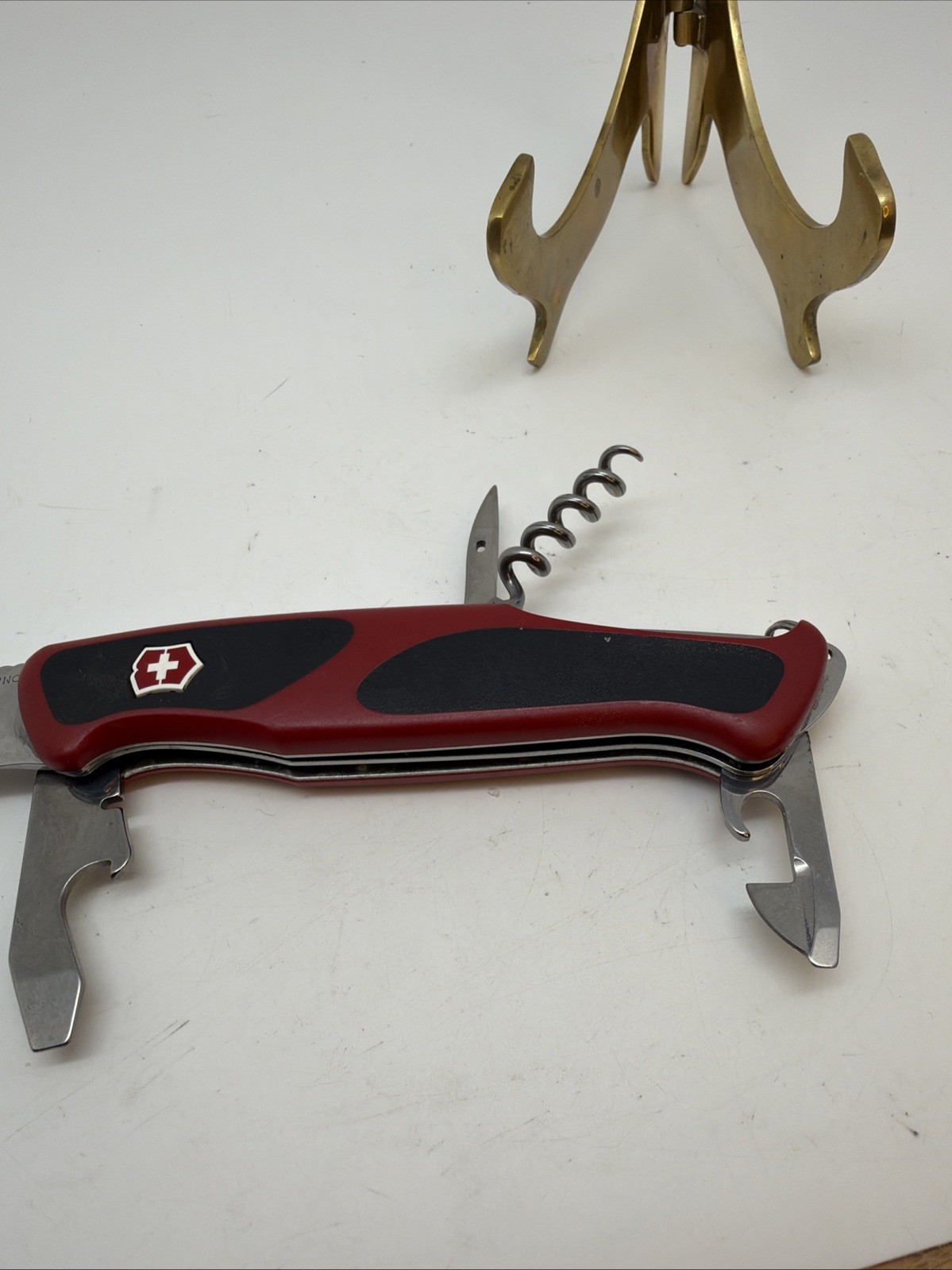 Victorinox Swiss Army Knife RangerGrip Pocket Knife Red &black