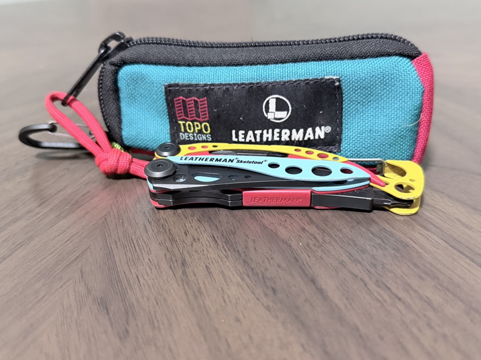 Limited Edition Leatherman Skeletool x Topo Designs Collab – Tool + Pouch – Used