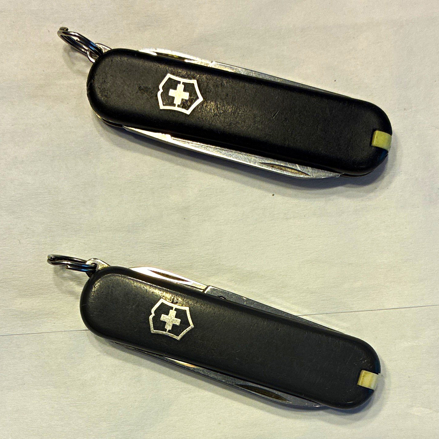 Victorinox Classic SD Black & Gray Swiss Army Multi-Tool Lot of 2