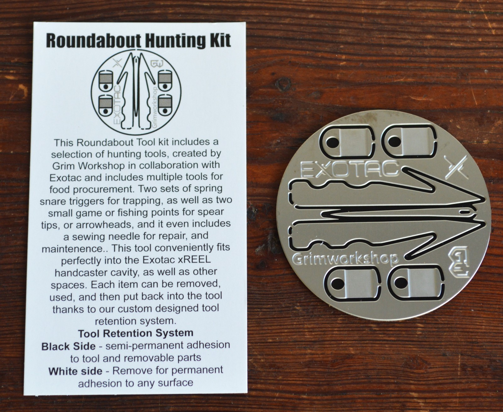 Grim Workshop Roundabout Hunting Kit Circle Survival Card NIP