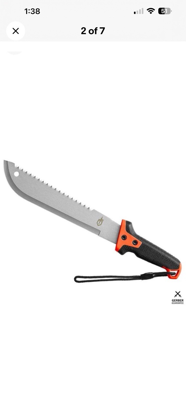 Gerber Compact Clearpath Machete w/Sheath 11″ Stainless Steel, Gator Grip 17”