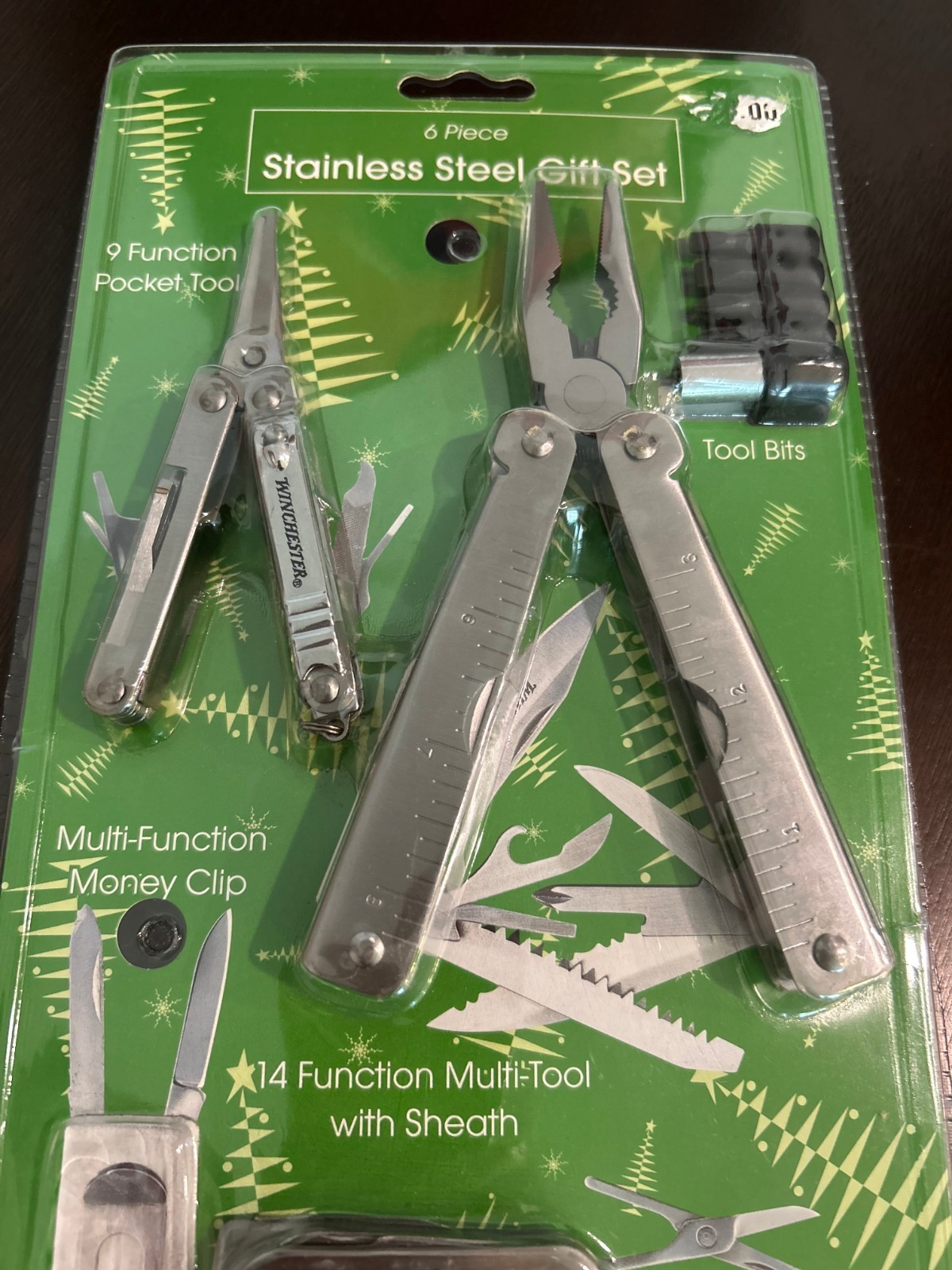 Winchester New 6 Piece Stainless Steel Gift Set Multi Tool