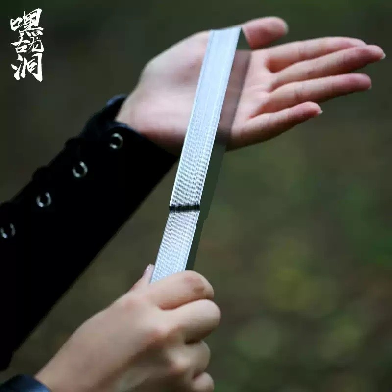 Kung Fu Tai Chi Fan Stainless Steel Metal Folding Fan Portable Martial Art Toy