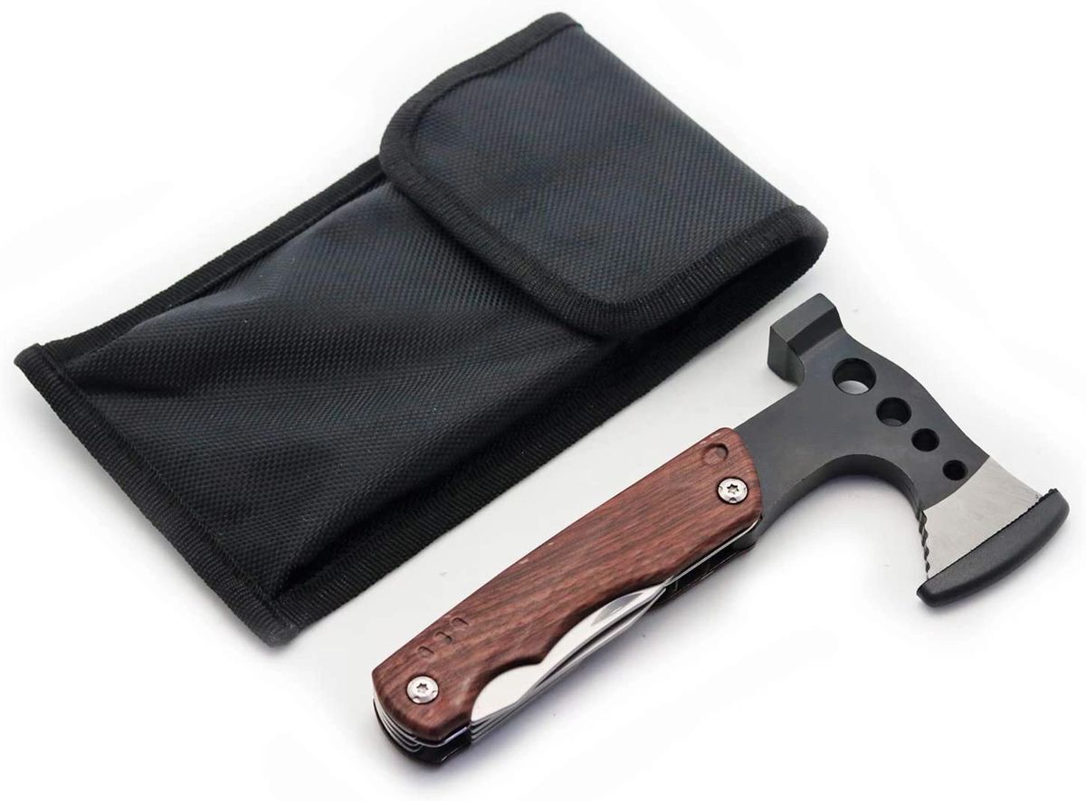 Bravedge BRD-001 Multitool Axe Tool, A Go-Bag MUST, Knife-Opener-Screwdriver Kit