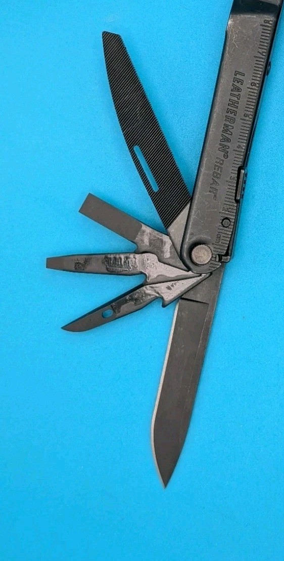 Leatherman Rebar Multi-Tool! BLACK OXIDE! WITH SHEATH! KEEP YOUR GRIP ON SAFETY
