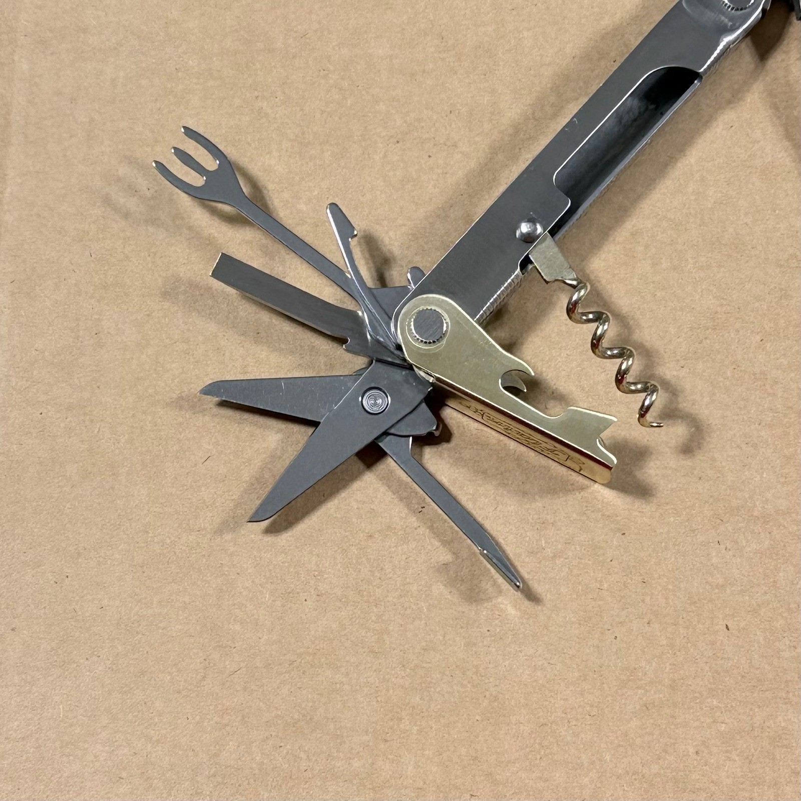 Leatherman Flair Multi-Tool Stainless 10/00 Corkscrew Sheath Knife RARE USA